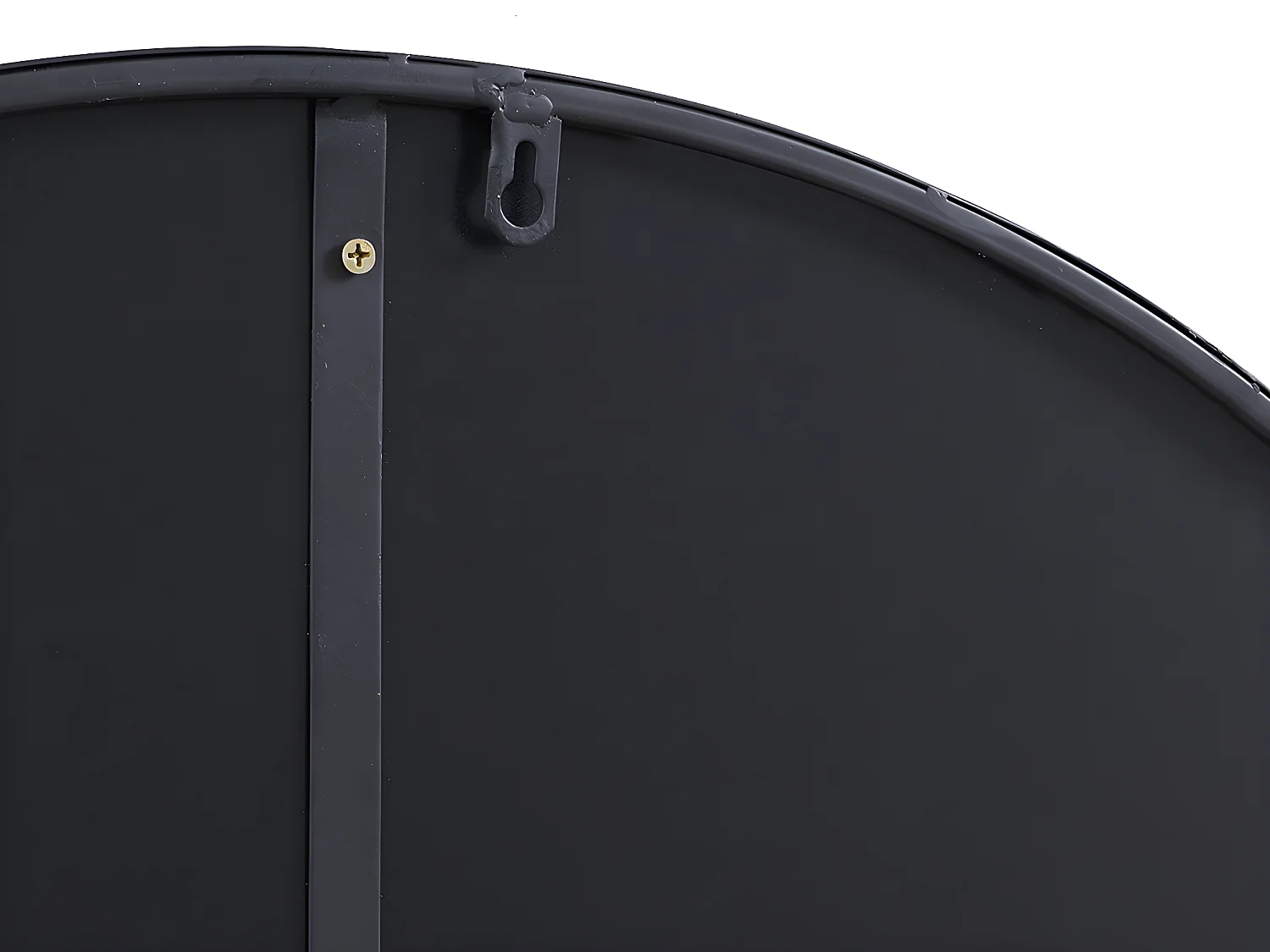 Ronde metalen wandspiegel - D.80 cm - Zwart - JAFFREL