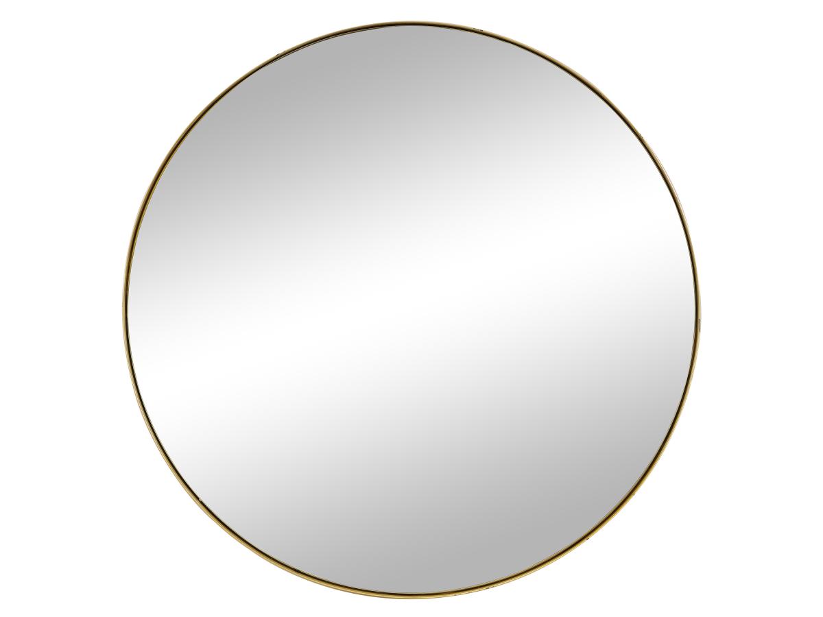 Wandspiegel rund - D. 80 cm - Metall - Goldfarben - JAFFREL günstig online kaufen