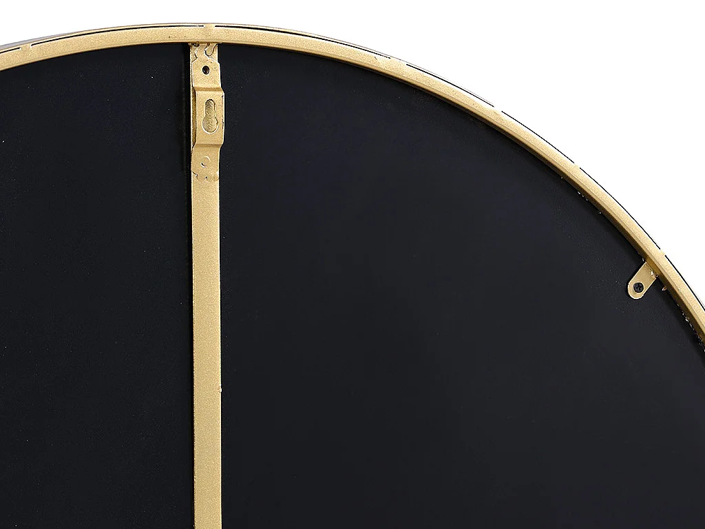 Espelho de parede redondo em metal de D.80 cm cor dourado - JAFFREL