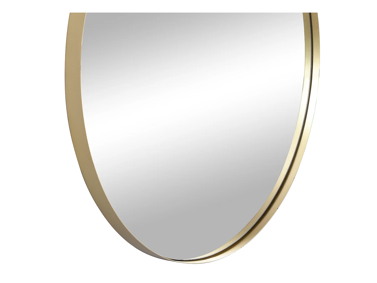 Espejo redondo de pared de metal - D.80 cm - Dorado - JAFFREL