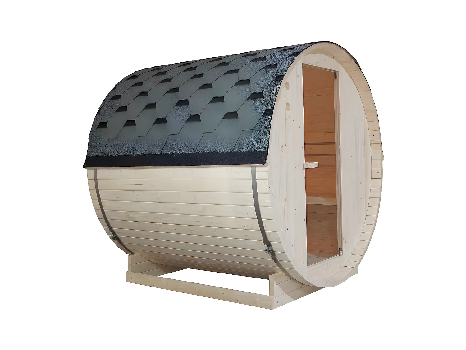 4-persoons buitensauna - B185 x D180 x H190 cm - ISOKYRO
