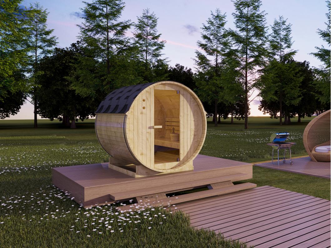 Sauna de exterior 4 lugares C185 x L180 x A190 cm - ISOKYRO