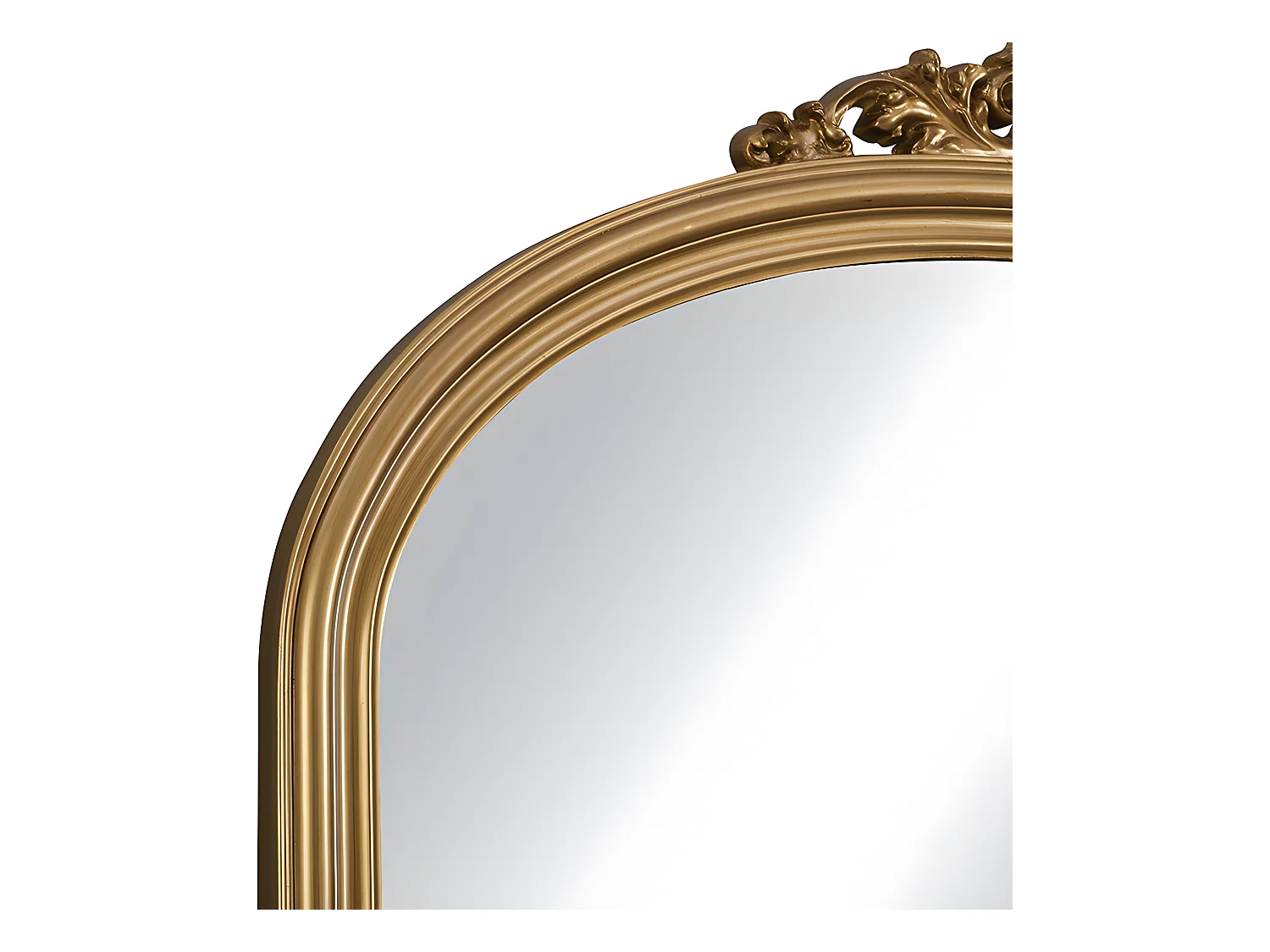 Miroir en bois de paulownia - L. 107 x H. 90 cm - Doré - EYOB