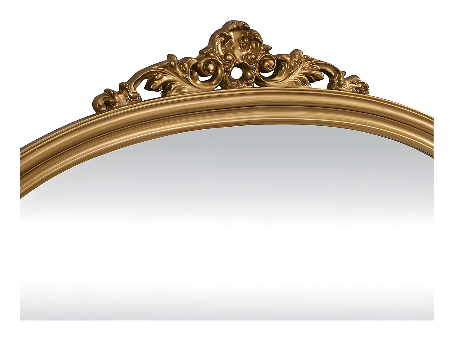 Miroir en bois de paulownia - L. 107 x H. 90 cm - Doré - EYOB