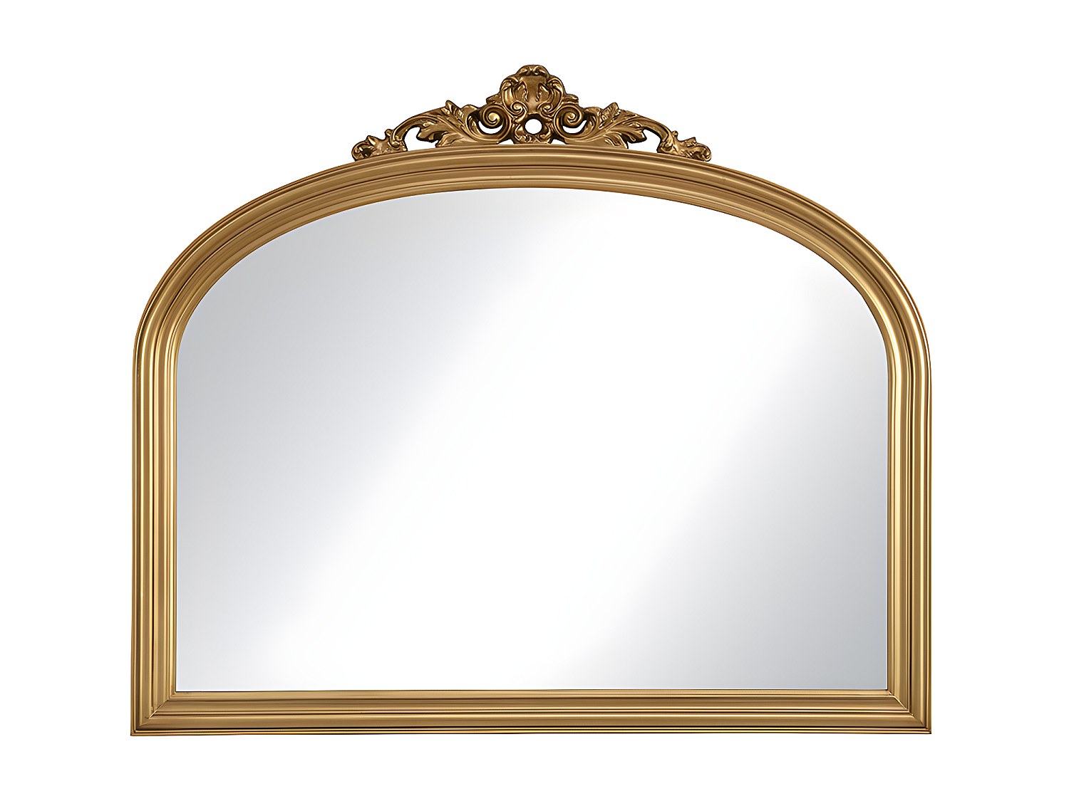 Spiegel - 107 x 90 cm - Paulowniaholz - Goldfarben - EYOB günstig online kaufen