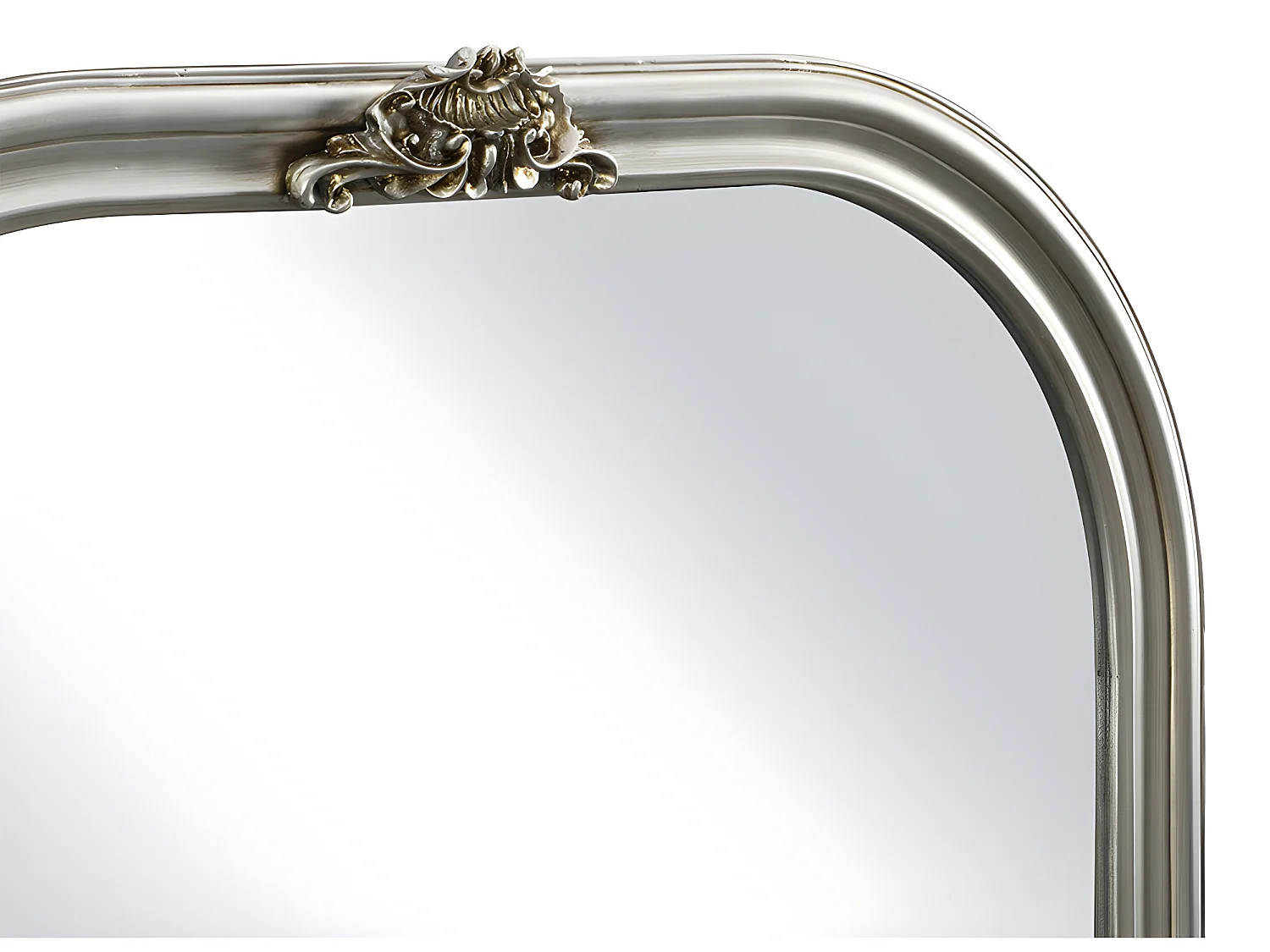 Spiegel - H. 81 cm - Paulowniaholz - Silberfarben - IZEY