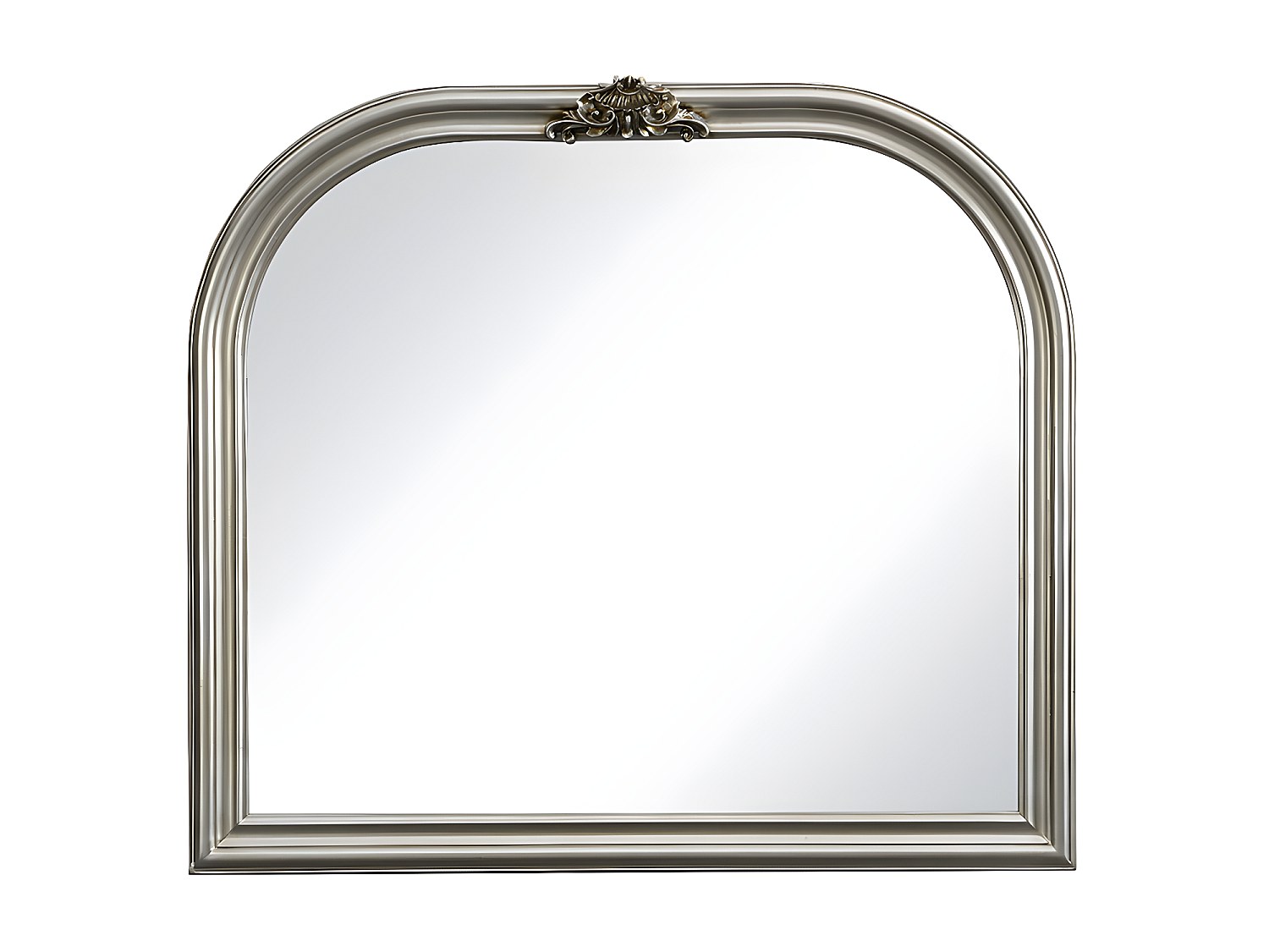 Spiegel - H. 81 cm - Paulowniaholz - Silberfarben - IZEY günstig online kaufen