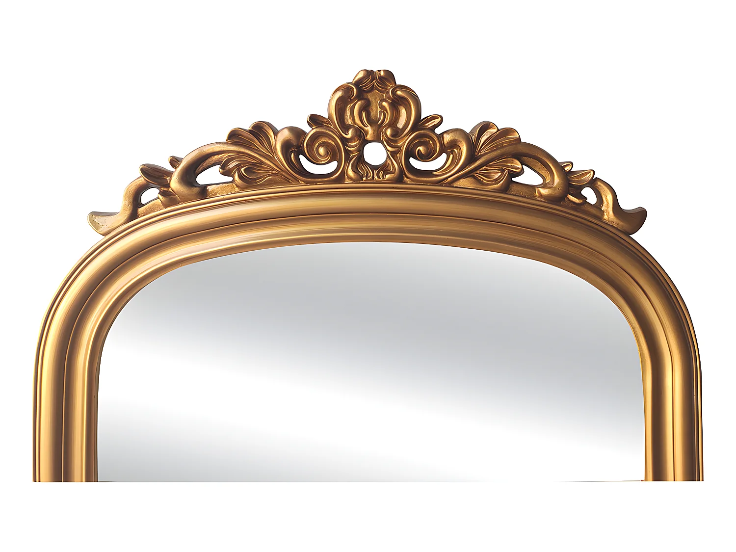 Großer Spiegel - H. 180 cm - Paulowniaholz - Goldfarben - MERRY