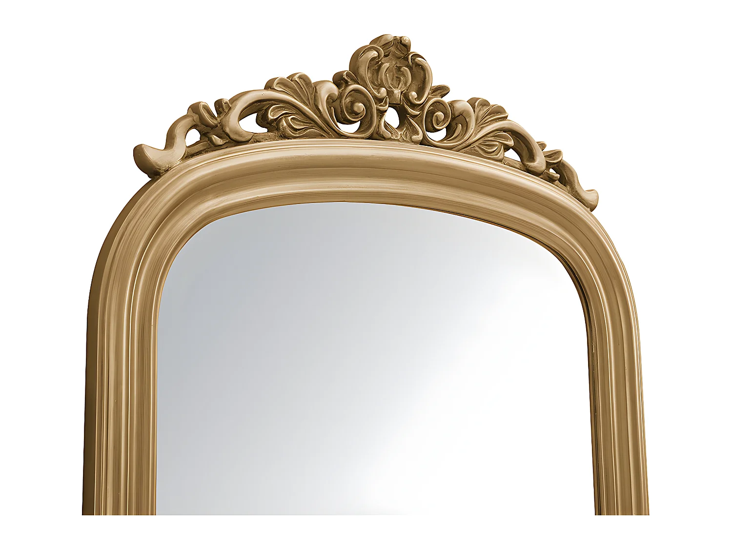 Großer Spiegel - H. 180 cm - Paulowniaholz - Goldfarben - MERRY