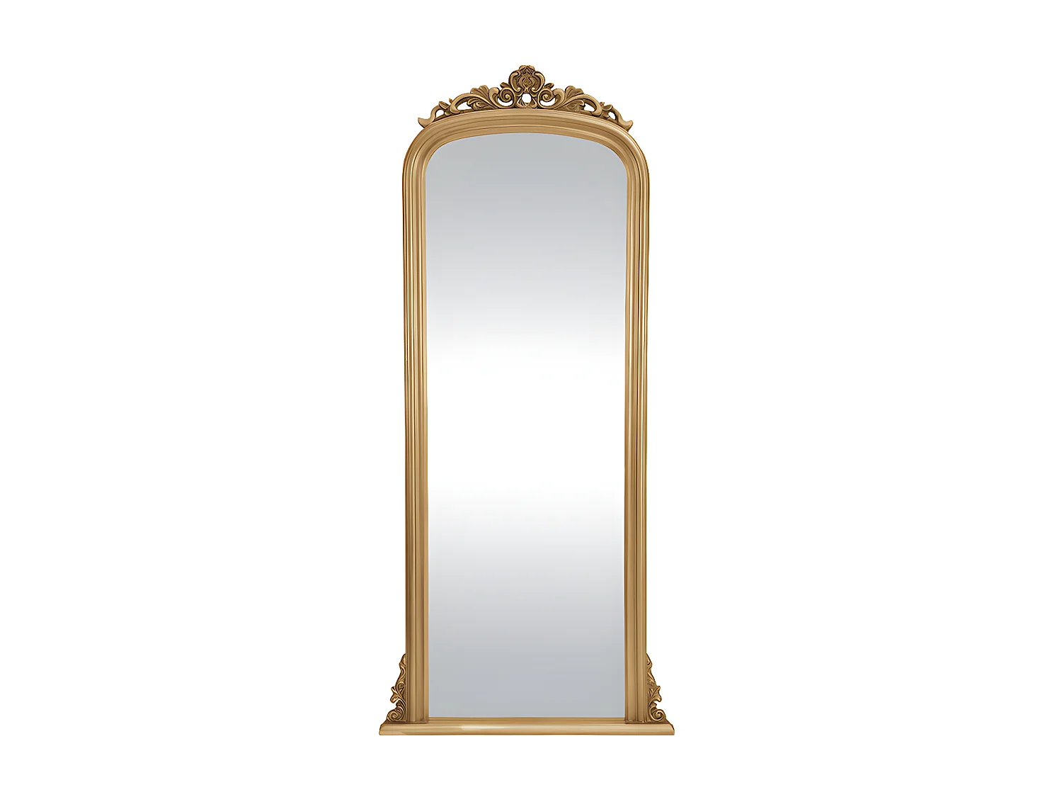 Stor vintagespegel i guldfärgad kejsarträd 180 cm MERRY