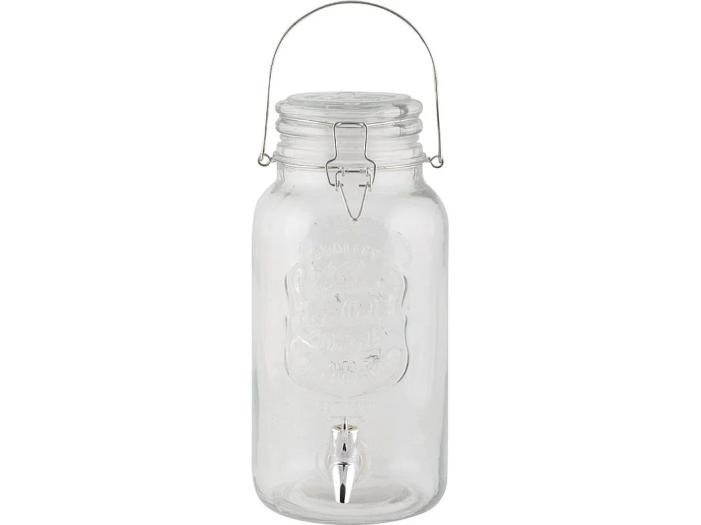 Distributeur boisson avec couvercle à rabat en verre