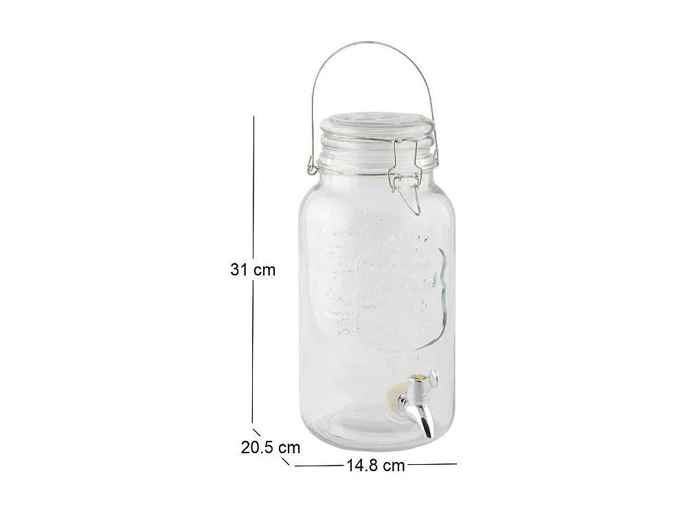 Distributeur boisson avec couvercle à rabat en verre