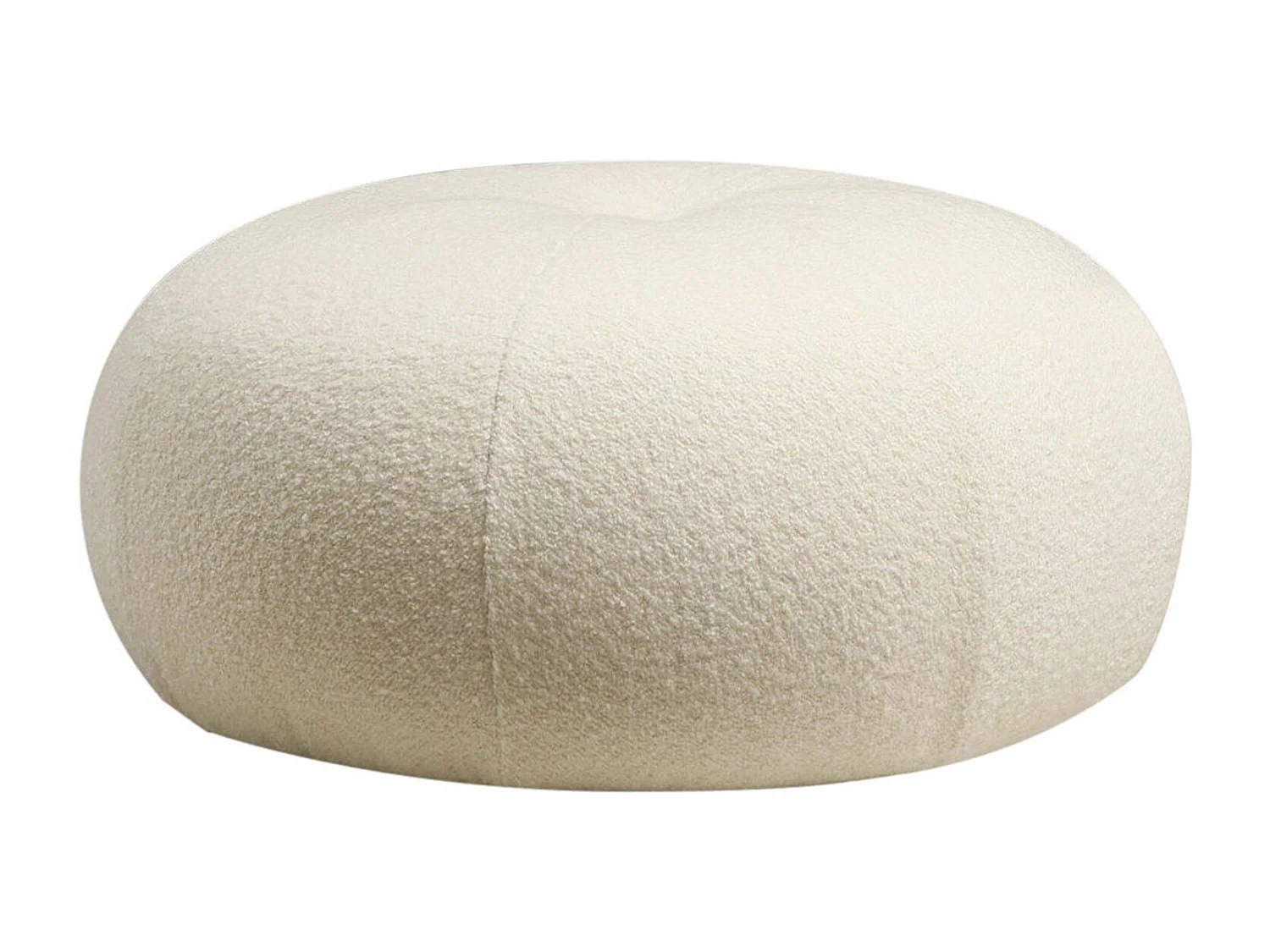 Puf Altadena 121, De color marrón claro, 35cm, Diámetro: 55, Tapiz