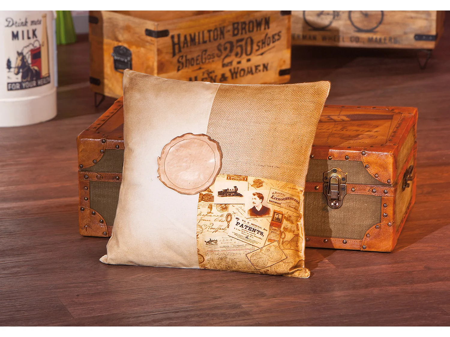 Cuscino Katla marrone.