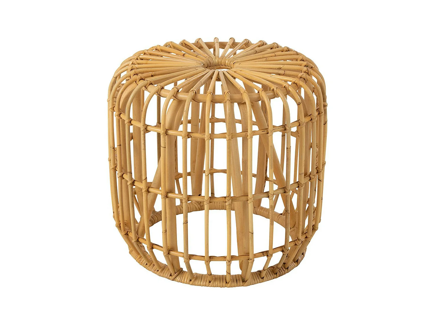 Table d'Appoint Design en Rotin "Sirine" 45cm Naturel