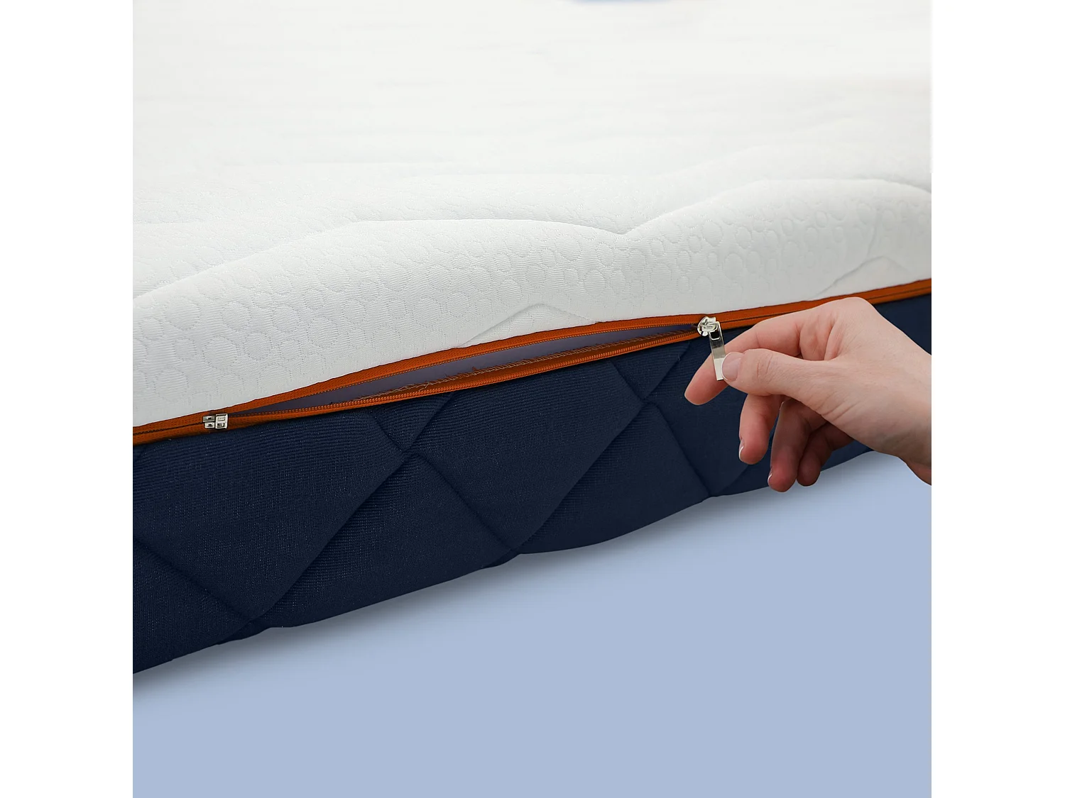 140 x 200 Matelas Double Waterfoam 100% Fabriqué en Italie | Ergonomique et orthopédique | Haute respirabilité avec le système AirFoam | Déhoussable | Hypoallergénique, antibactérien et anti-acarien