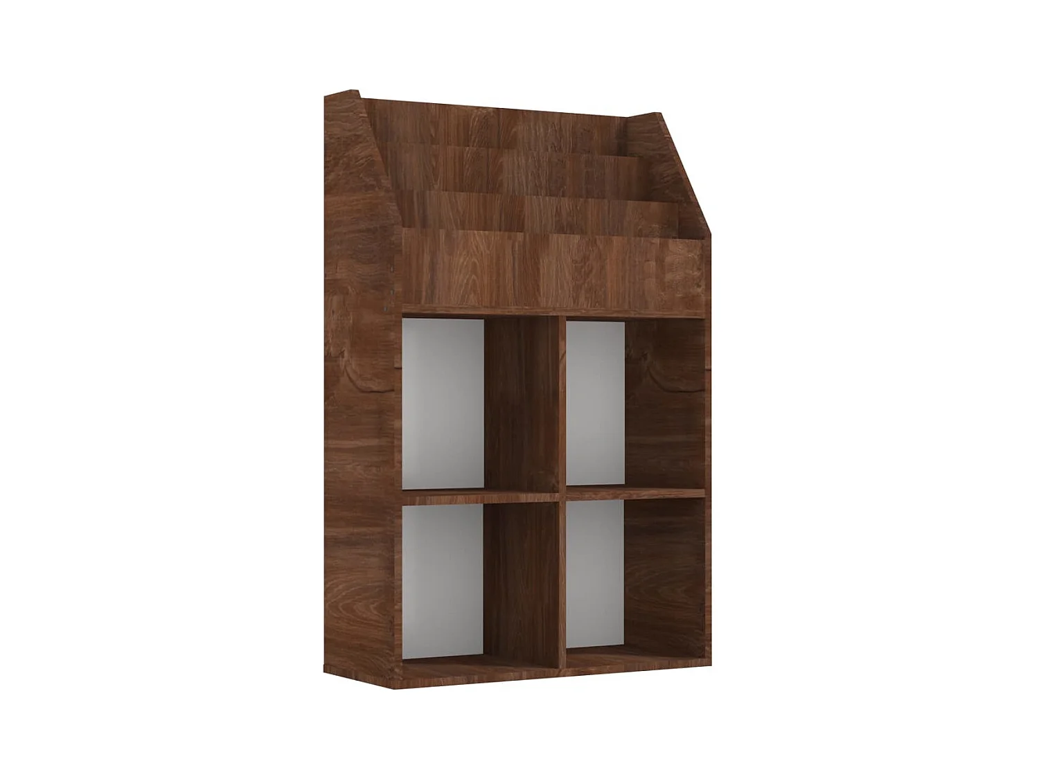 Kinder-Bücherregal Braun Eichen-Optik 71x30x114cm Holzwerkstoff