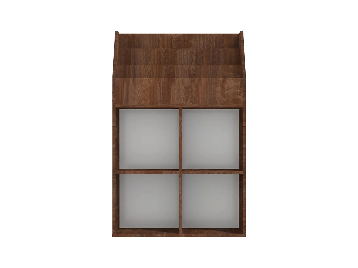 Revistero niños madera contrachapada marrón roble 71x30x114 cm