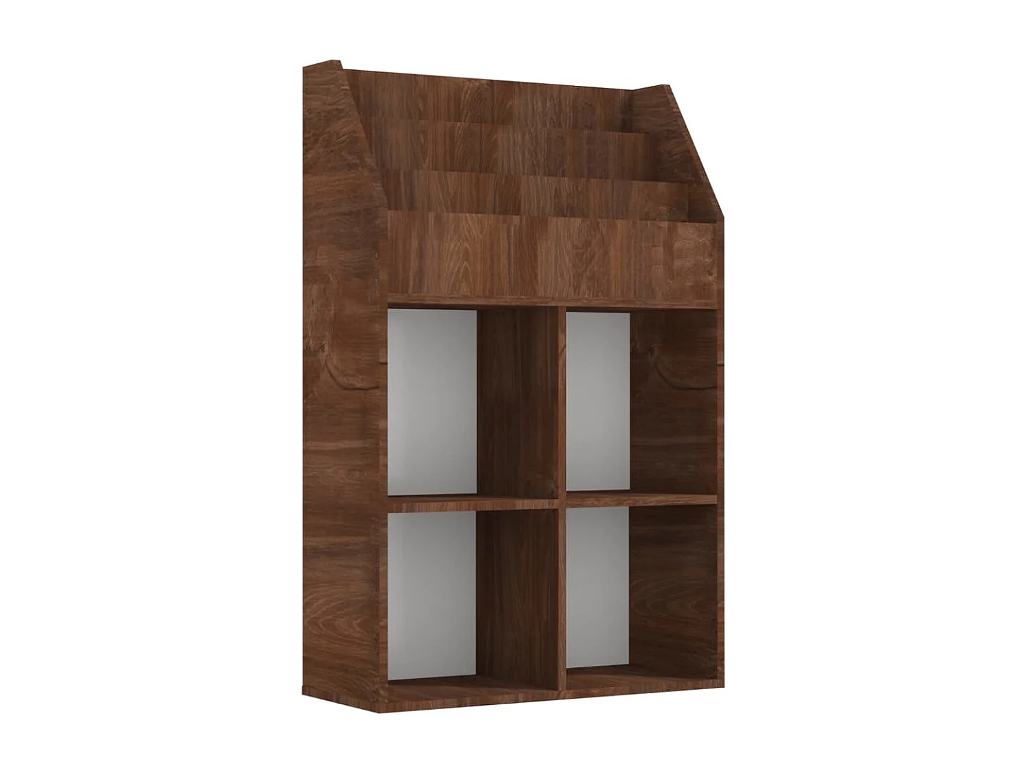 Porte-revue pour enfants Chêne marron 71x30x114 cm