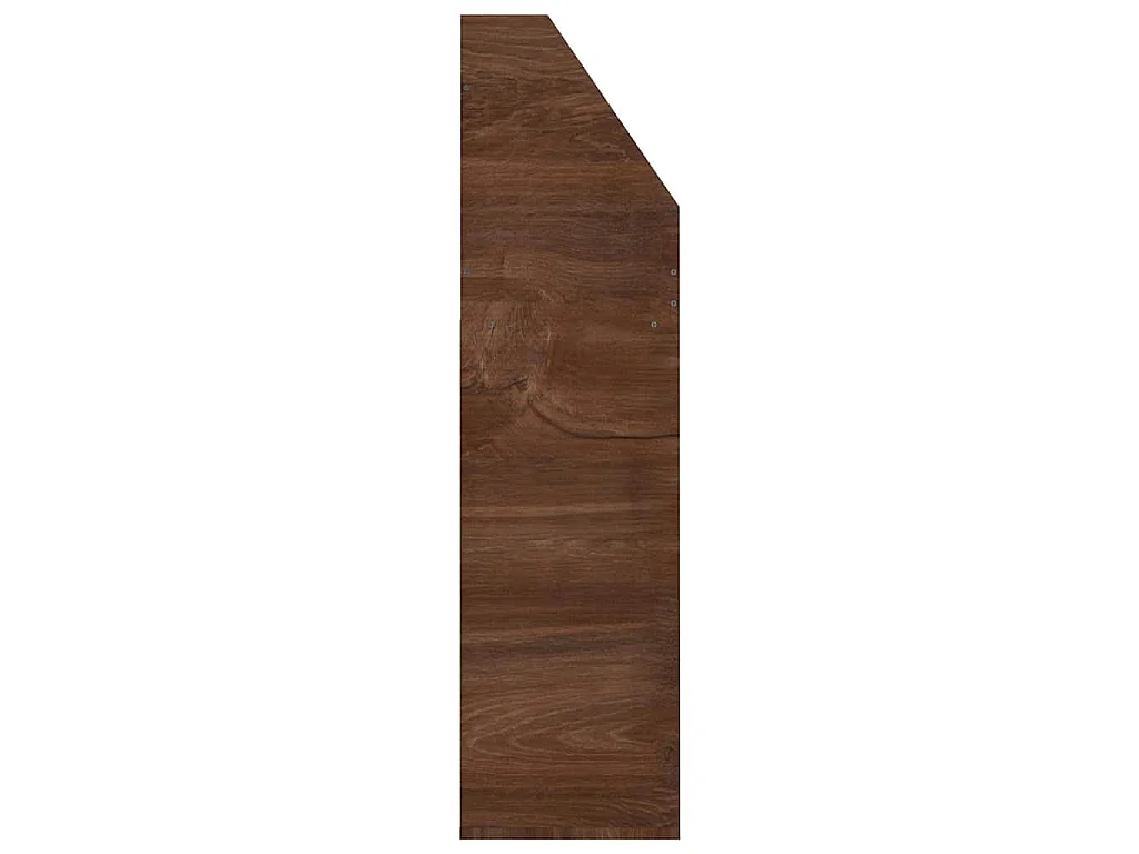 Kindertijdschriftenrek 71x30x114 cm bewerkt hout bruineiken