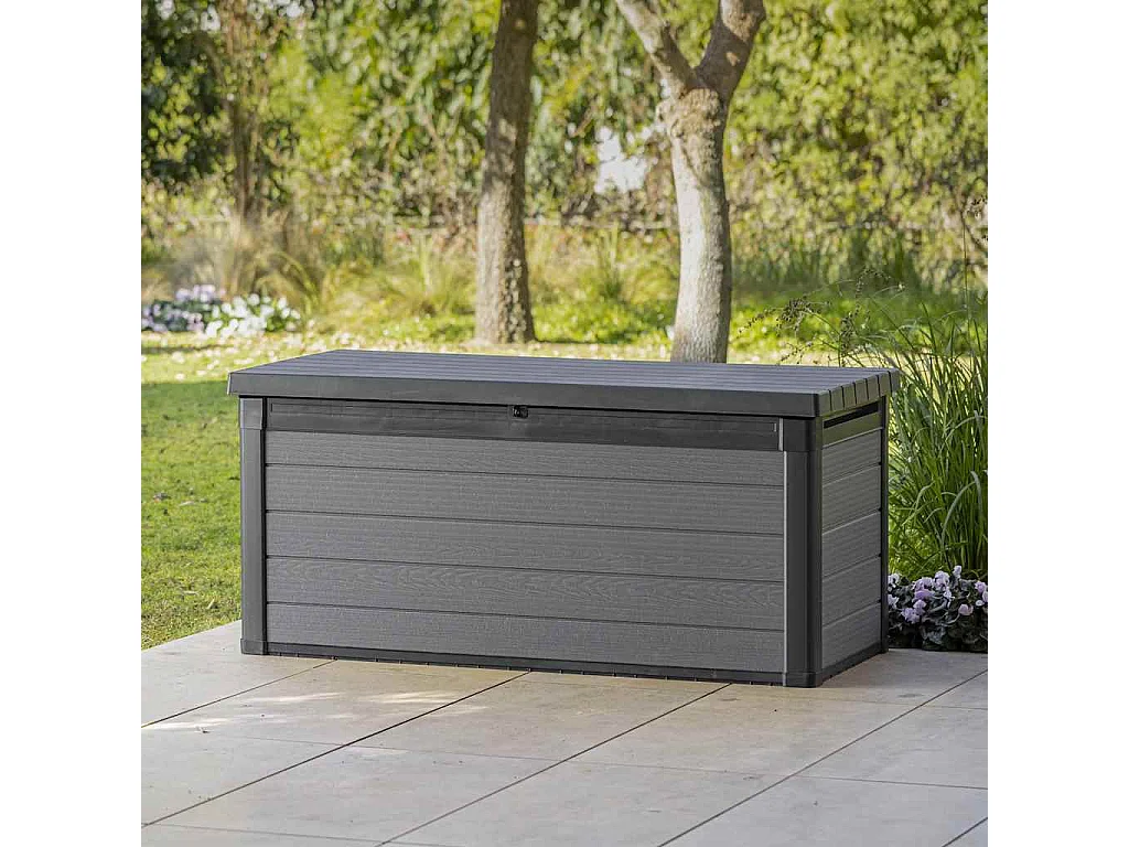Boîte de rangement pour l'extérieur Cortina 570 L gris