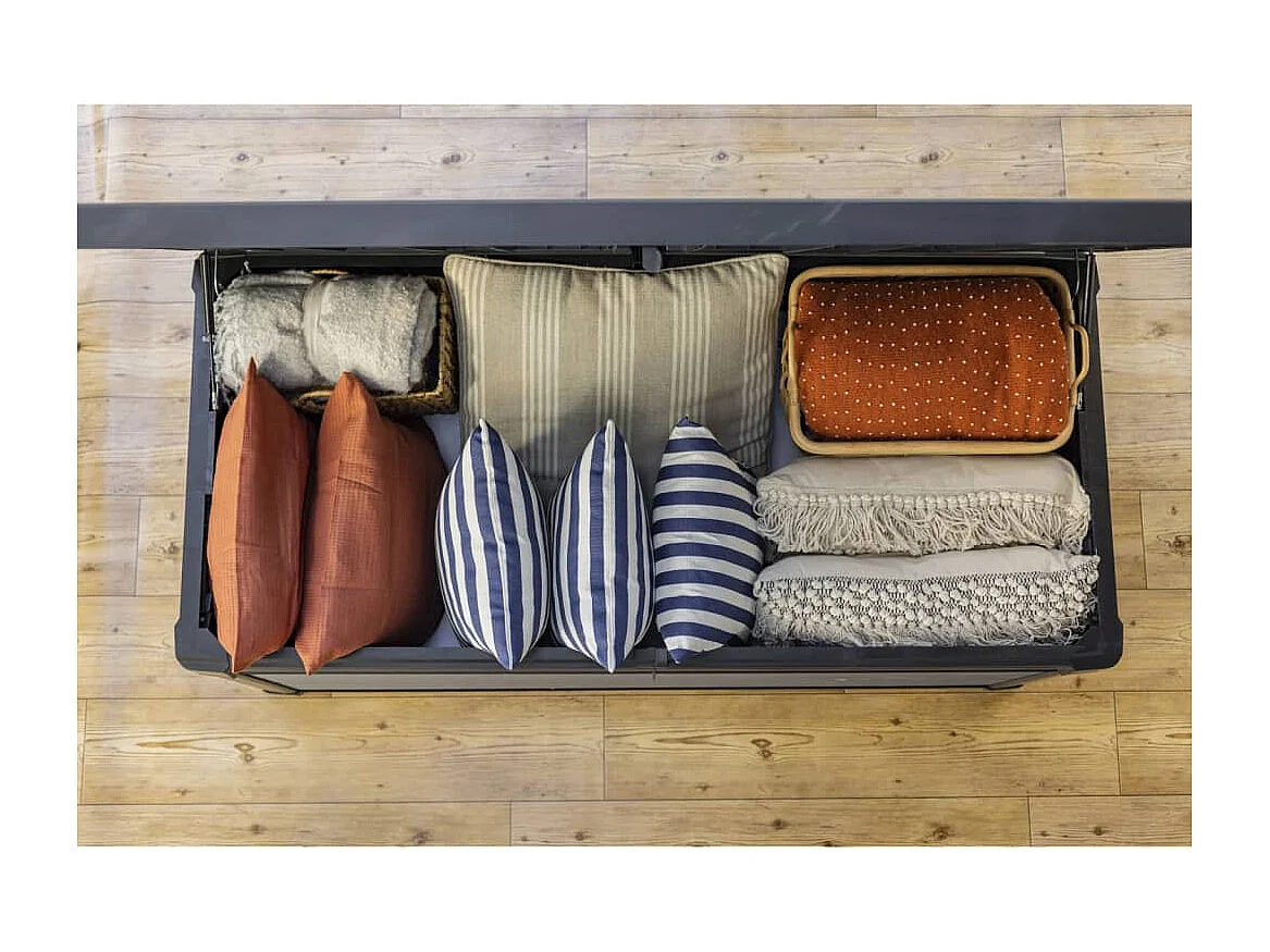 Boîte de rangement pour l'extérieur Cortina 570 L gris