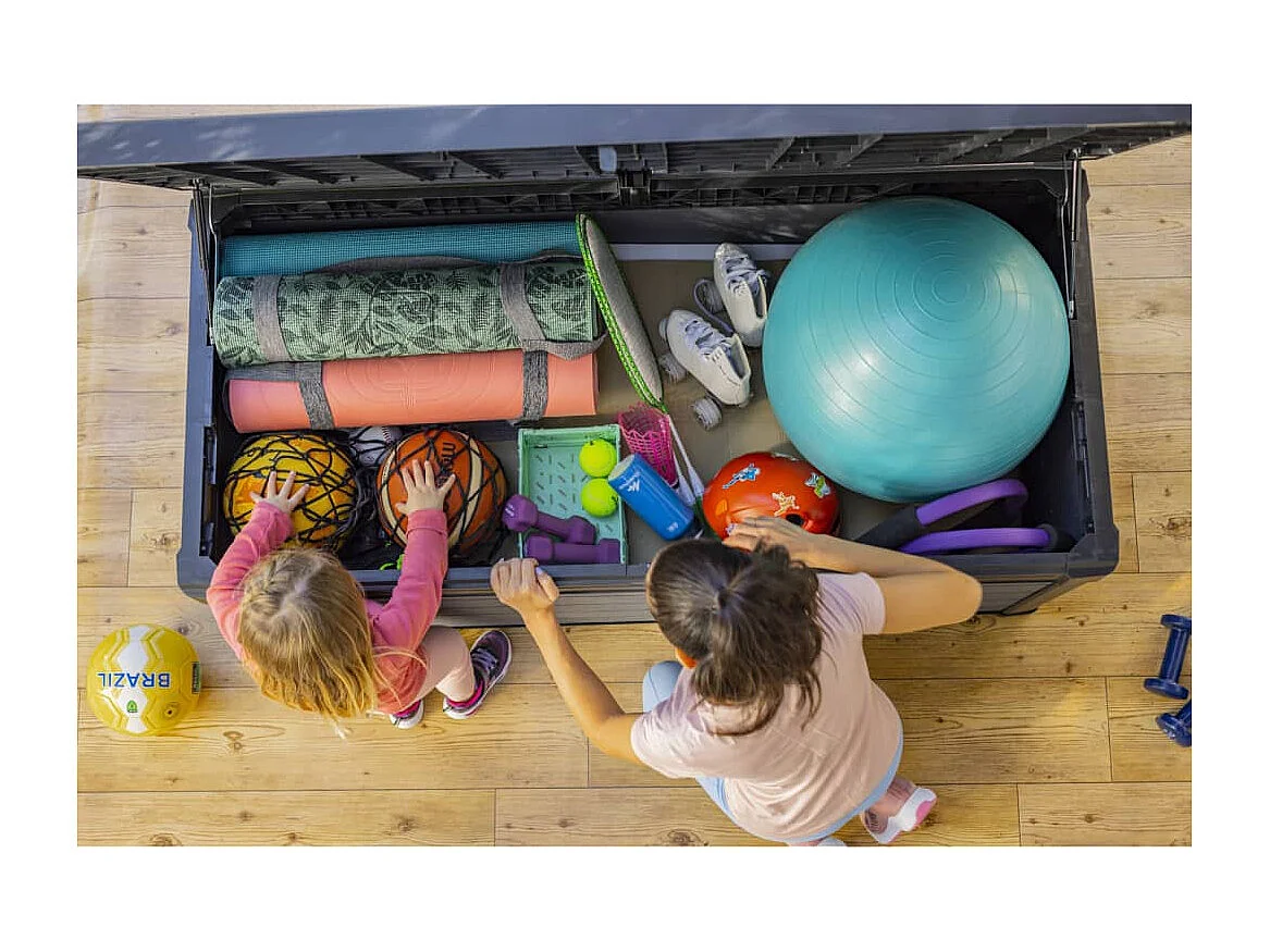 Boîte de rangement pour l'extérieur Cortina 570 L gris