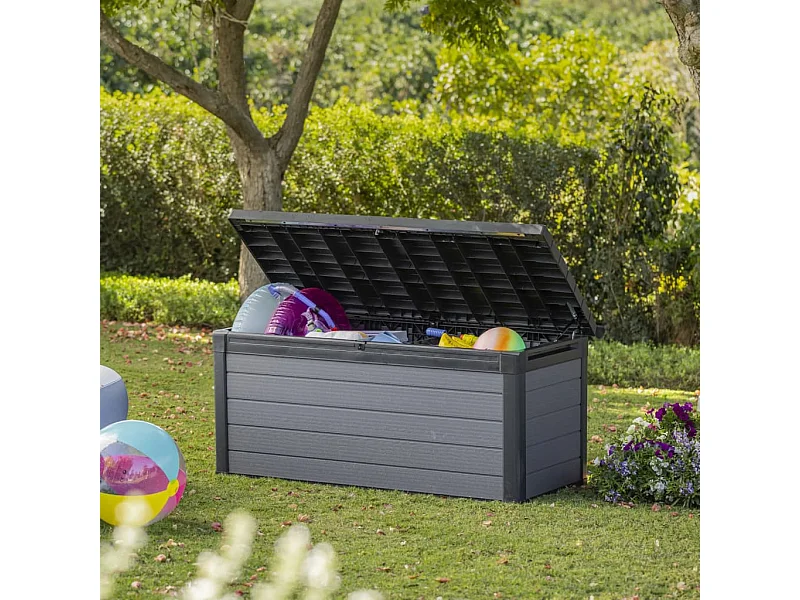 Boîte de rangement pour l'extérieur Cortina 570 L gris