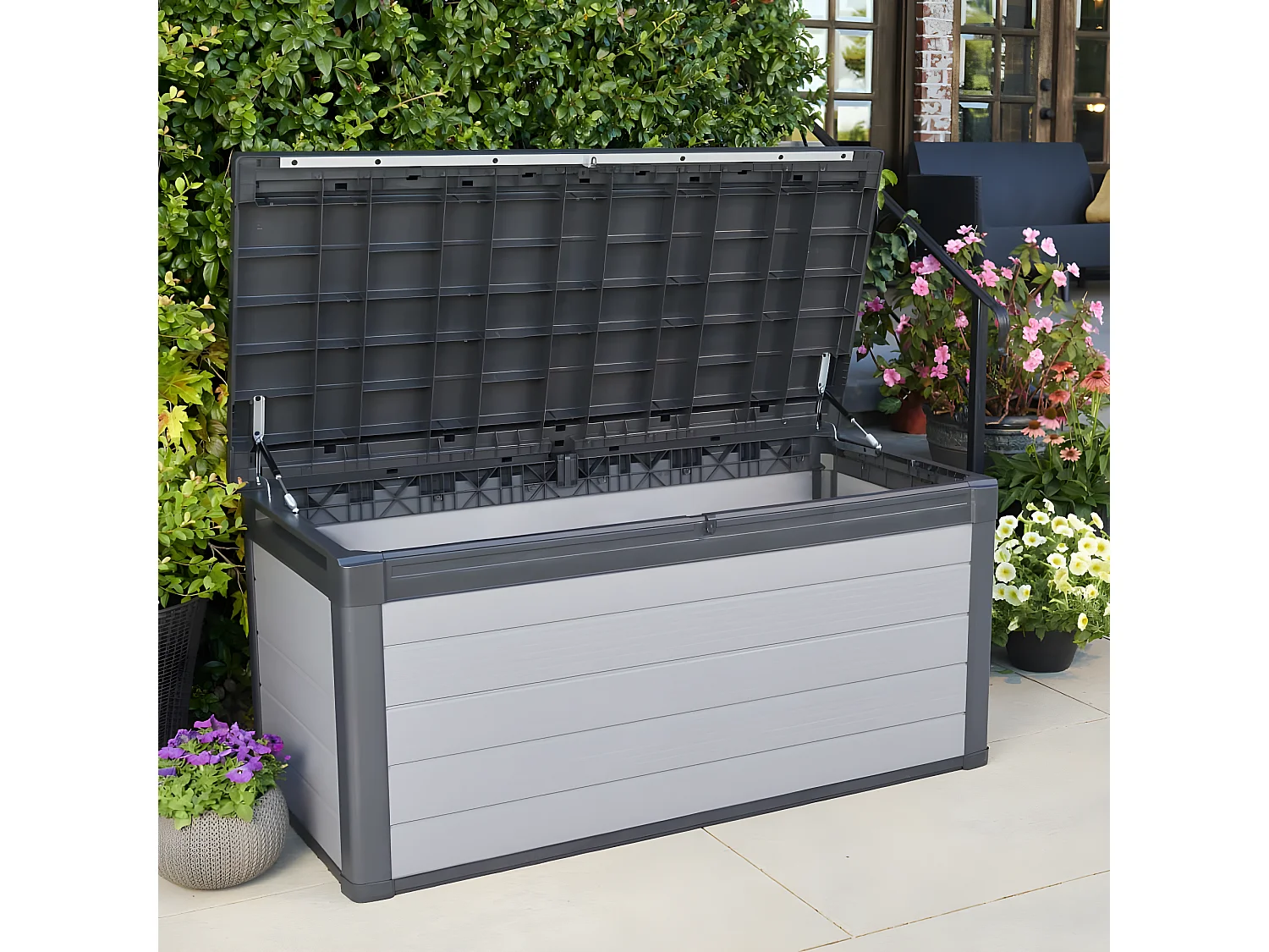 Keter Garten-Aufbewahrungsbox Premier 570 L Grau