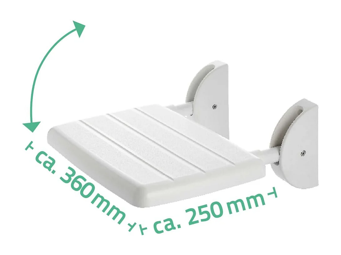 Sedile Pieghevole per Doccia Eco Bianco