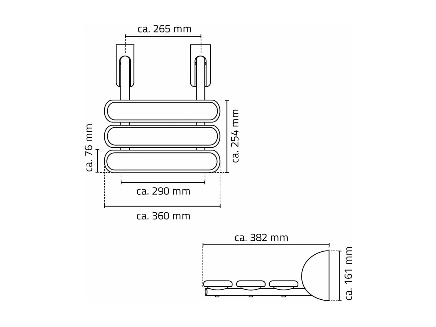 Duschklappsitz Pro Grau