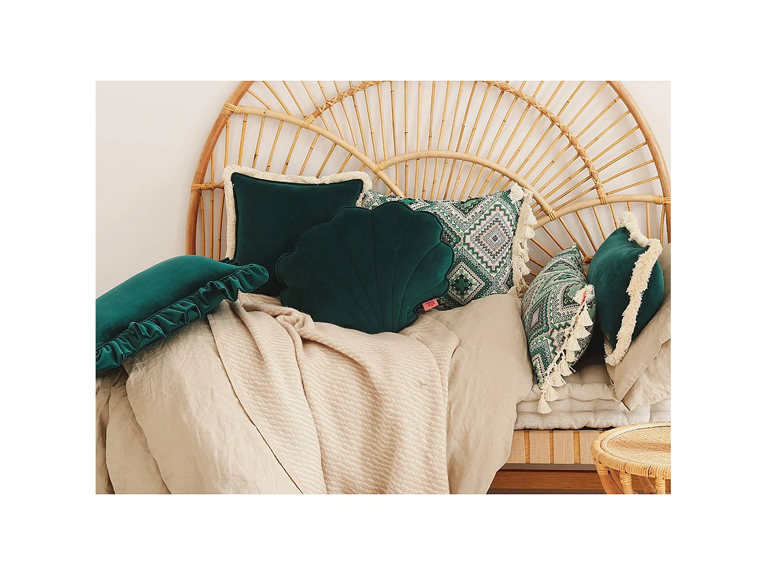 Coussin carré molletonné bébé enfant soft touch