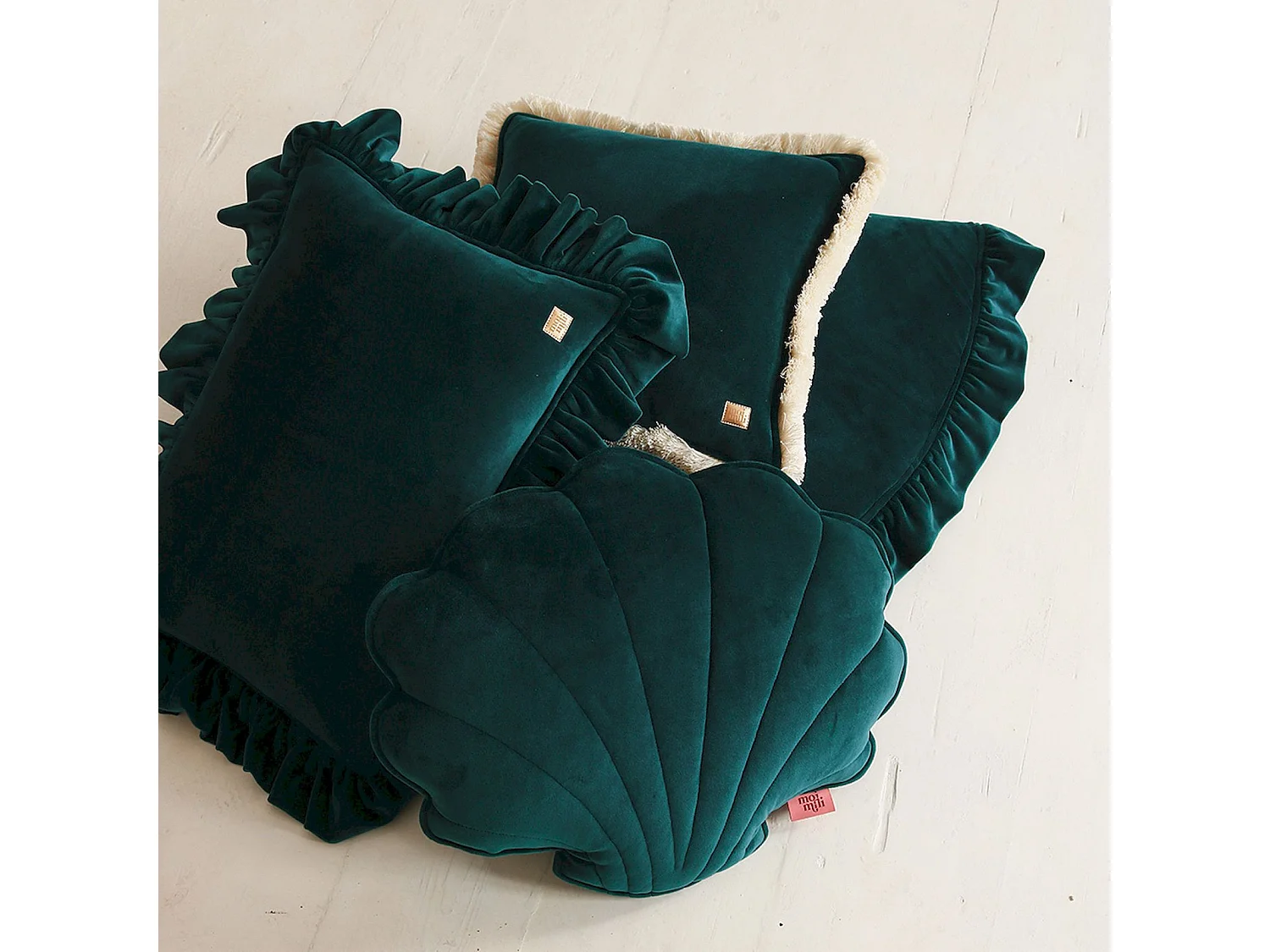 Coussin carré molletonné bébé enfant soft touch