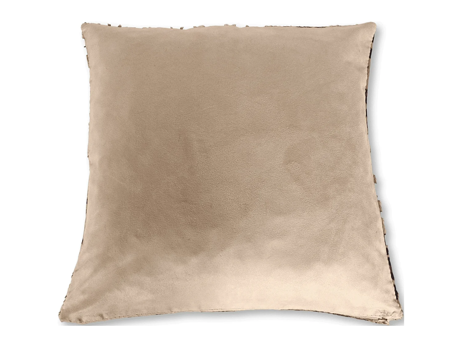 Coussin patchwork léopard jaune noir