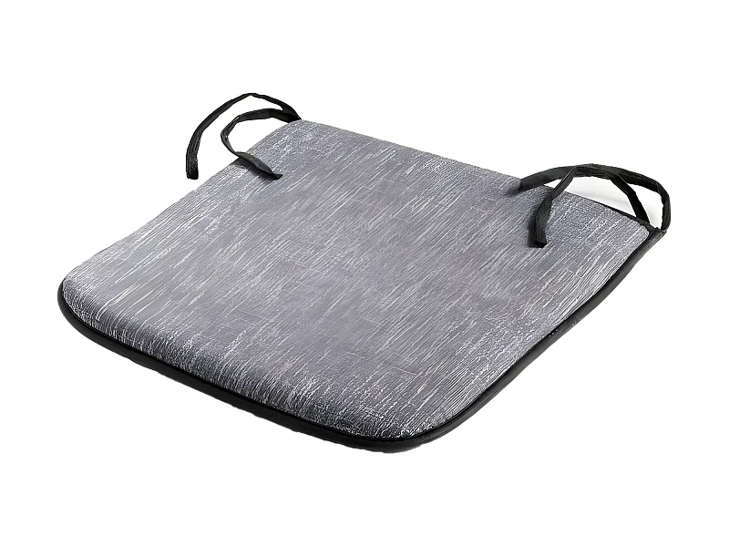 Galette de Chaise "Memphis" 40x40cm Gris Perle