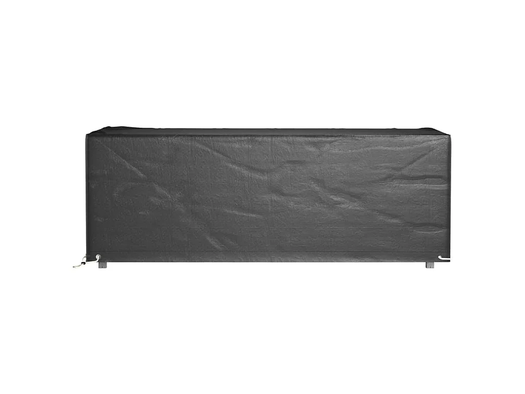 Housses salon de jardin 2pcs 8œillets 192x82x65cm rectangulaire