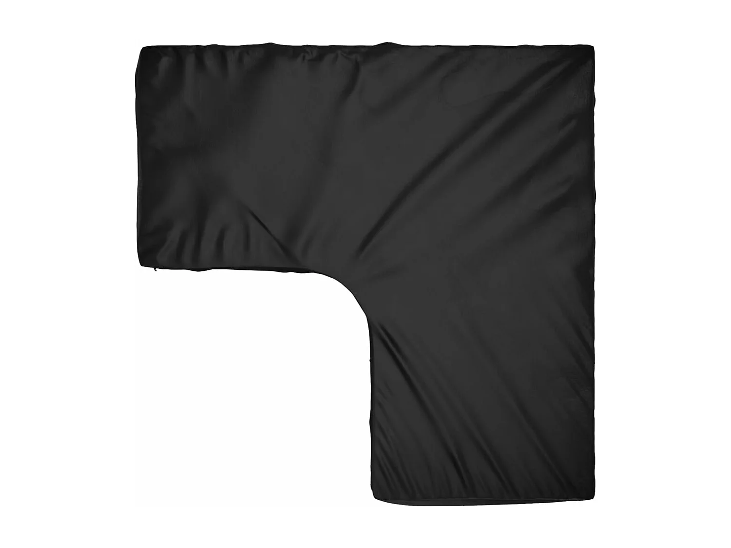 Funda para muebles de jardín forma de L 12 ojales 185x185x70 cm