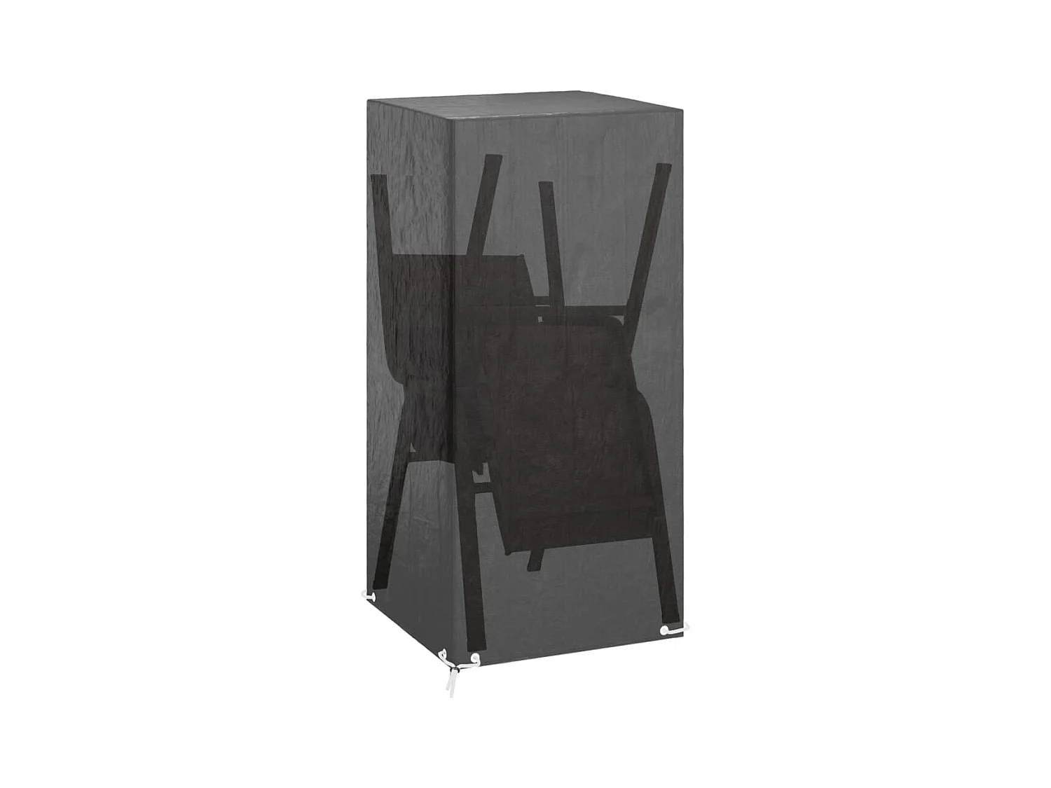 Abdeckung für Gartenstuhl 8 Ösen 75x70x140 cm Polyethylen