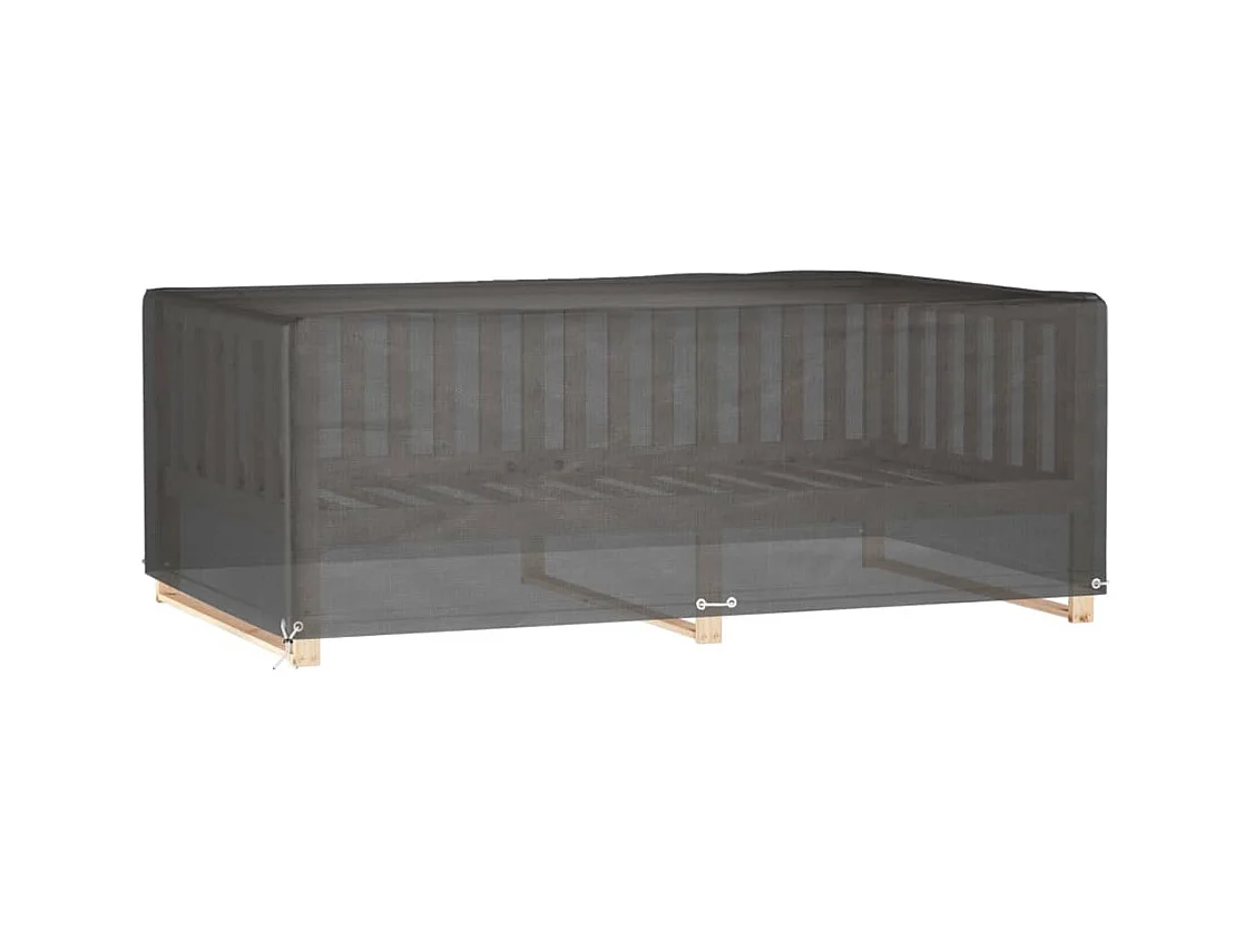 Housse de salon de jardin 12 œillets 213x132x75cm rectangulaire