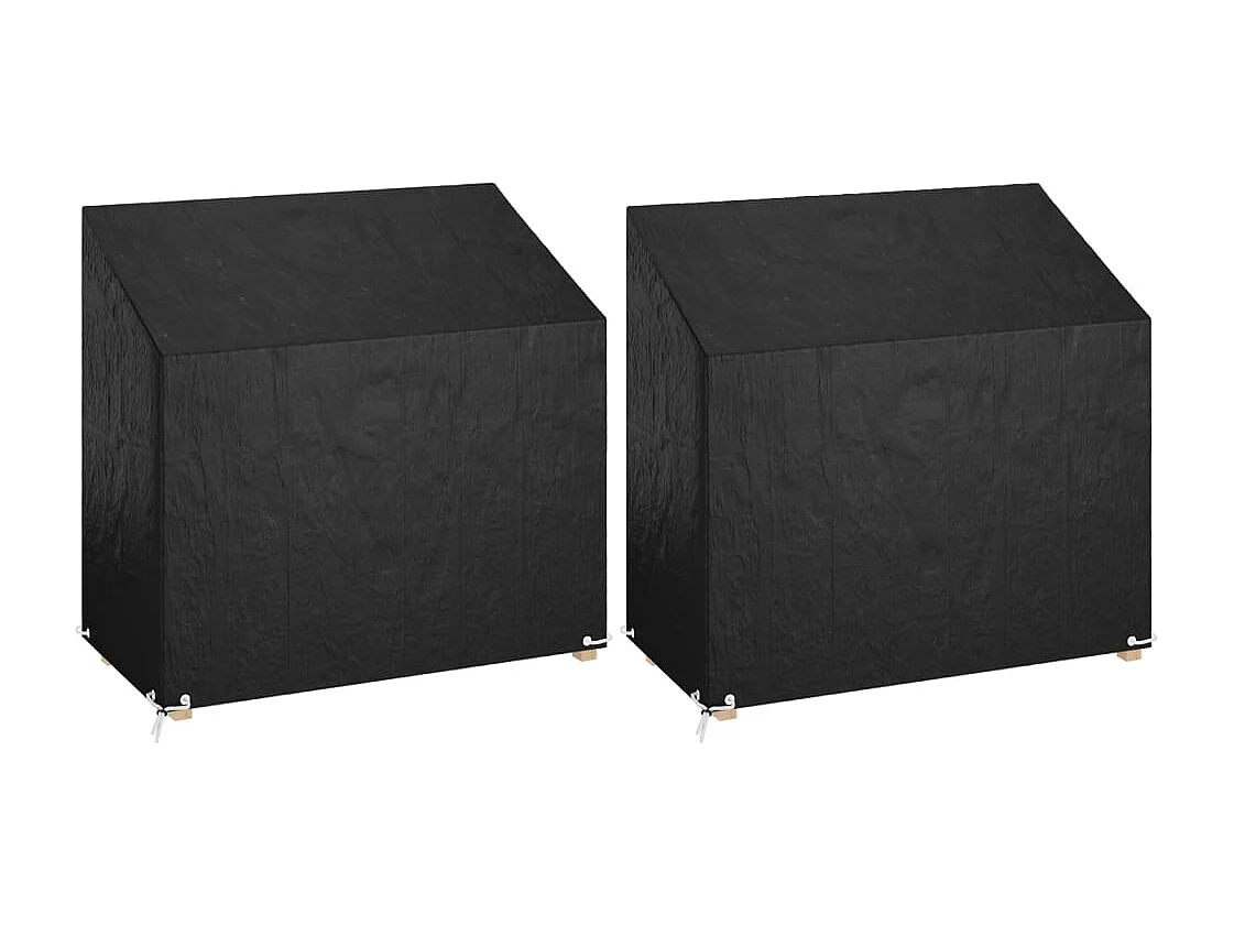 Copri Panche Giardino 2pz 8Occhielli 130x70x70/88cm Polietilene