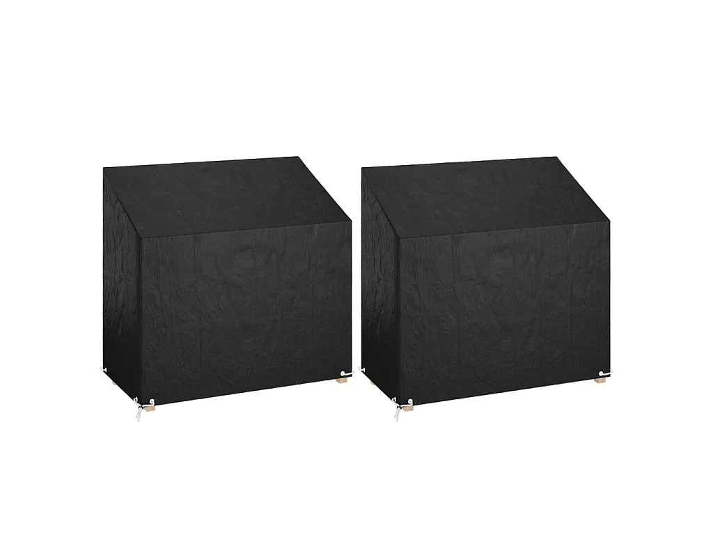 Copri Panche Giardino 2pz 8Occhielli 130x70x70/88cm Polietilene