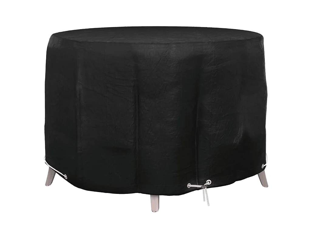 Housse pour meubles de jardin 6 œillets Ø125x75 cm rond