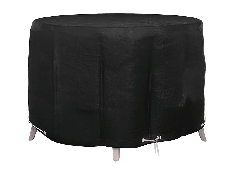 Housse pour meubles de jardin 6 œillets Ø125x75 cm rond