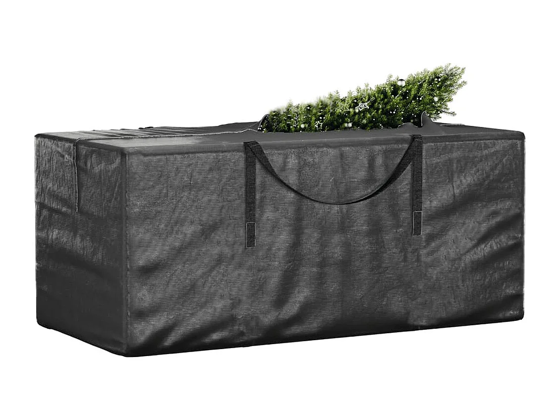 Opbergtas voor kerstbomen 150x75x75 cm polyetheen zwart