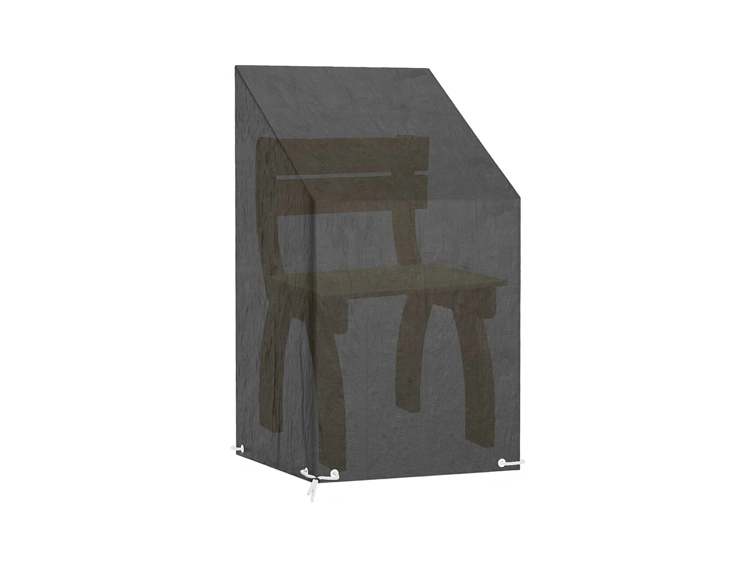 Housse de chaise de jardin 8 œillets 65x65x80/120 cm PE