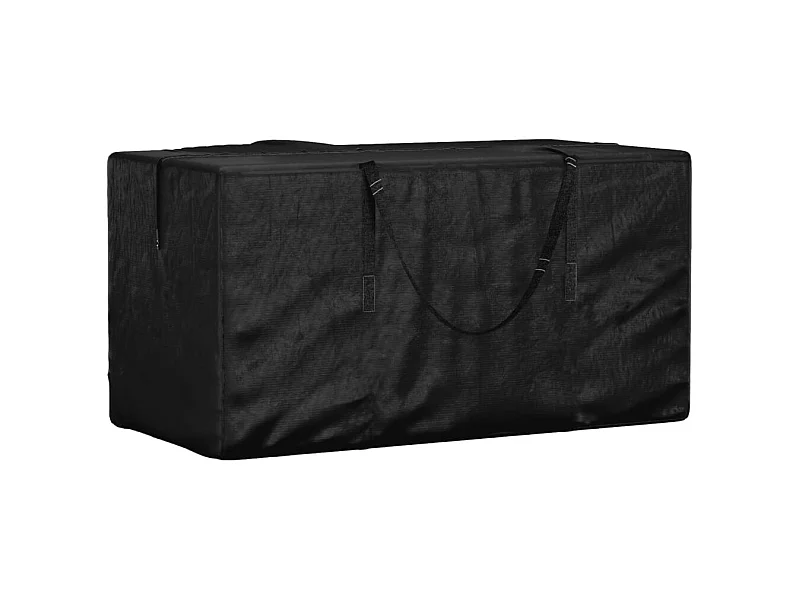 Borsa Porta Cuscini da Giardino Nera 150x75x75 cm Polietilene