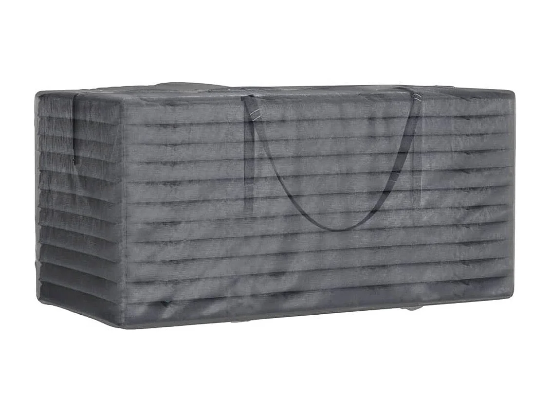 Sac de rangement pour coussins de jardin noir 150x75x75 cm PE