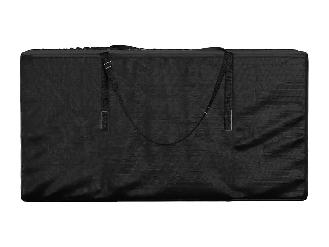 Sac de rangement pour coussins de jardin noir 150x75x75 cm PE