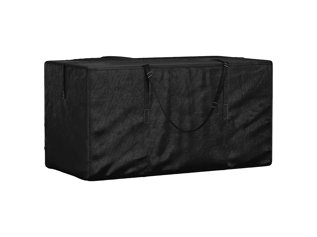 Opbergtas voor tuinkussens 150x75x75 cm polyetheen zwart
