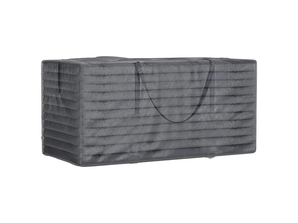 Opbergtas voor tuinkussens 150x75x75 cm polyetheen zwart